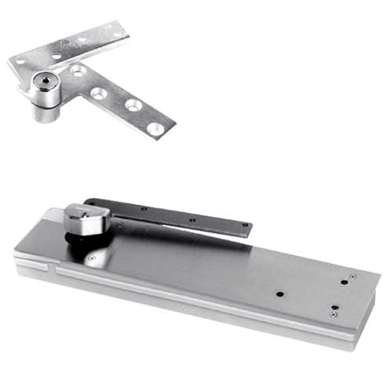 5103ABC90-1-1/2OS-SC-LH-625 Rixson 51 Series 1-1/2" Offset Hung Shallow Depth Floor Closers in Bright Chrome Finish