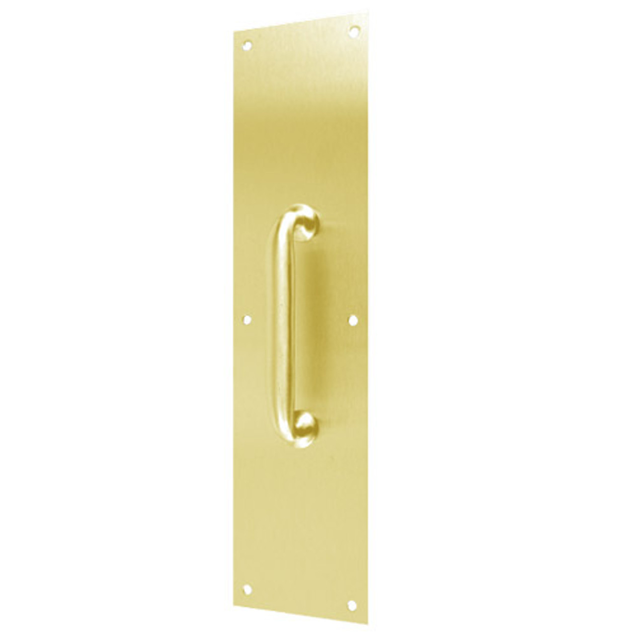 7110-605 Don Jo Pull Plates with Cast Pull in Bright Brass Finish