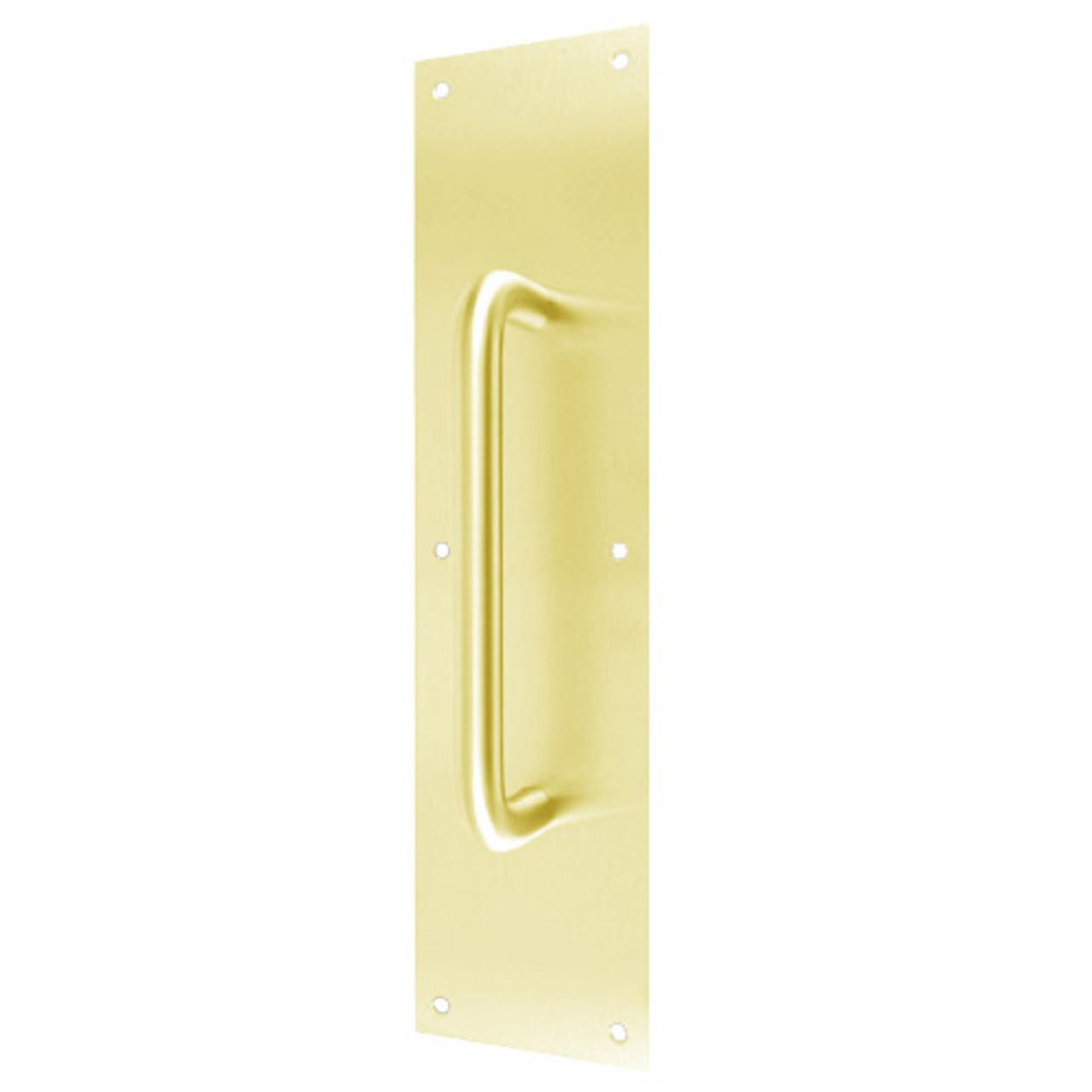 7020-605 Don Jo Pull Plates with 1" Round Pulls in Bright Brass Finish