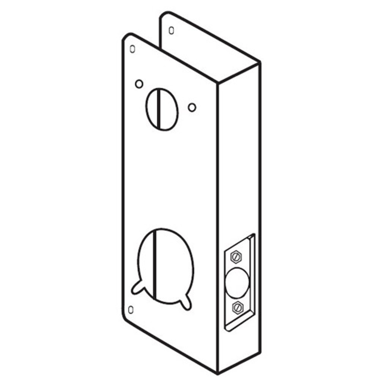 5000-PB-CW Don Jo Wrap-Around Plate for Kaba/Simplex 5000 Series