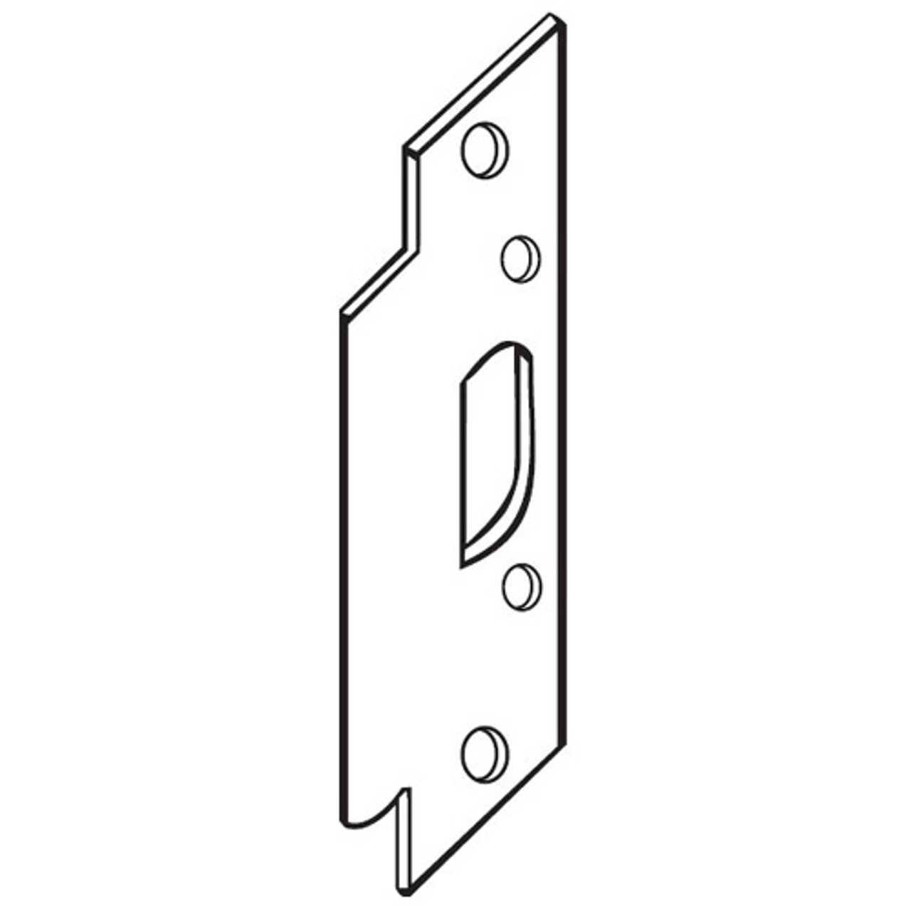 2-SS-SL Don Jo 4-7/8" Security Strike Plate