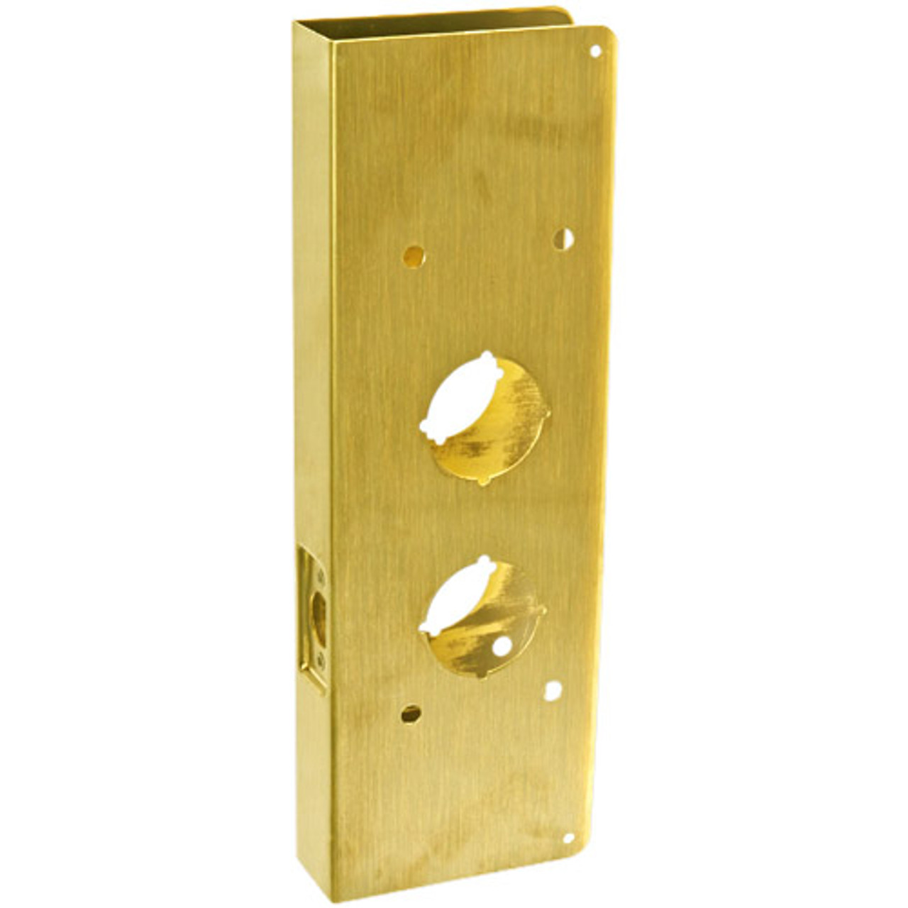 16-PB-CW Don Jo Blank Wrap-Around Plate in Polished Brass Finish