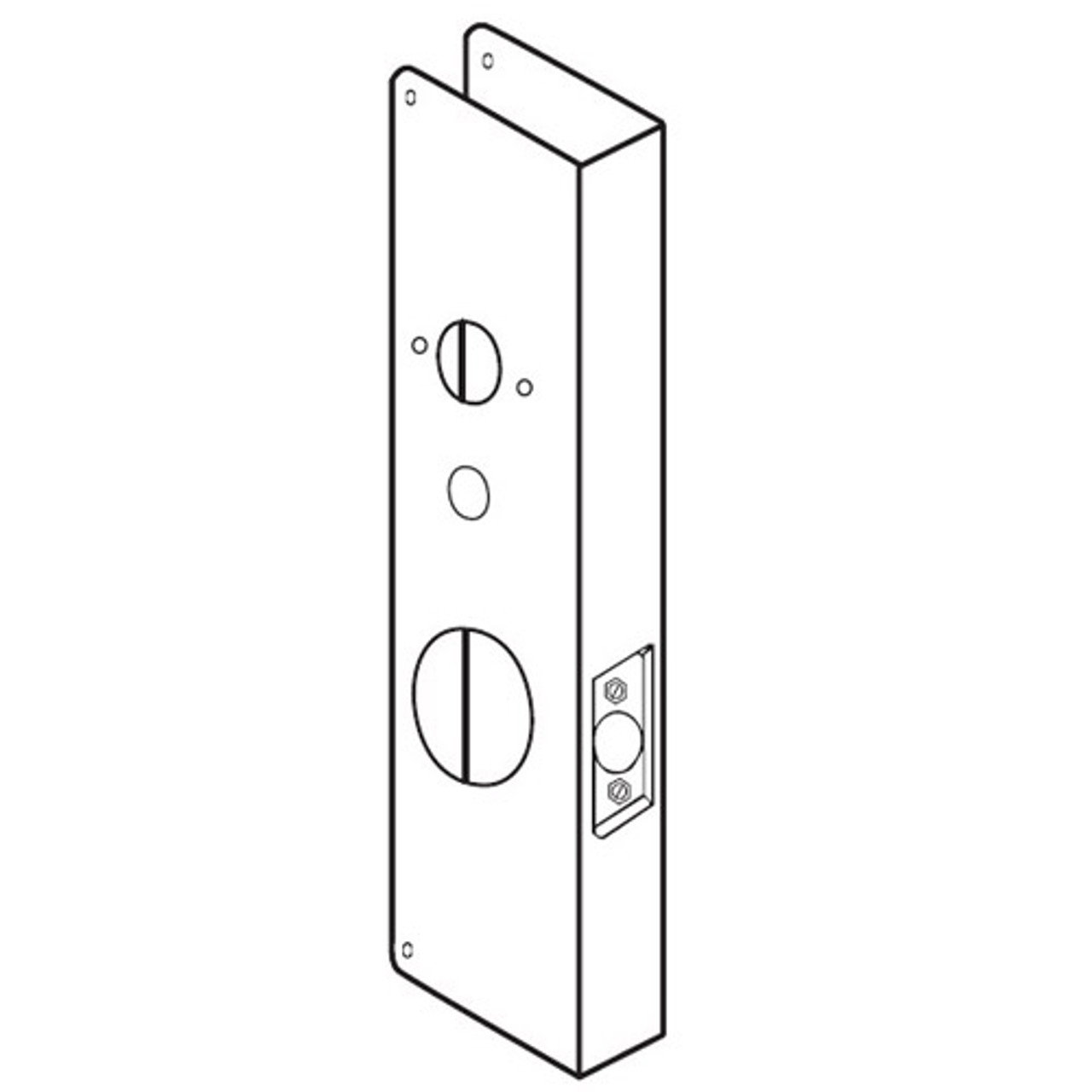 15-PB-CW Don Jo Wrap-Around Plate for Kaba/Simplex 1000 Series