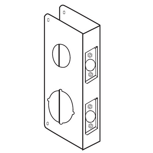 154-AB-CW Don Jo Classic Wrap Around Plate in Antique Brass Finish