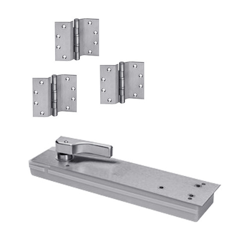 HM5105ABC105-SC-LH-626 Rixson HM51 Series 3/4" Offset Hung Shallow Depth Floor Closers in Satin Chrome Finish