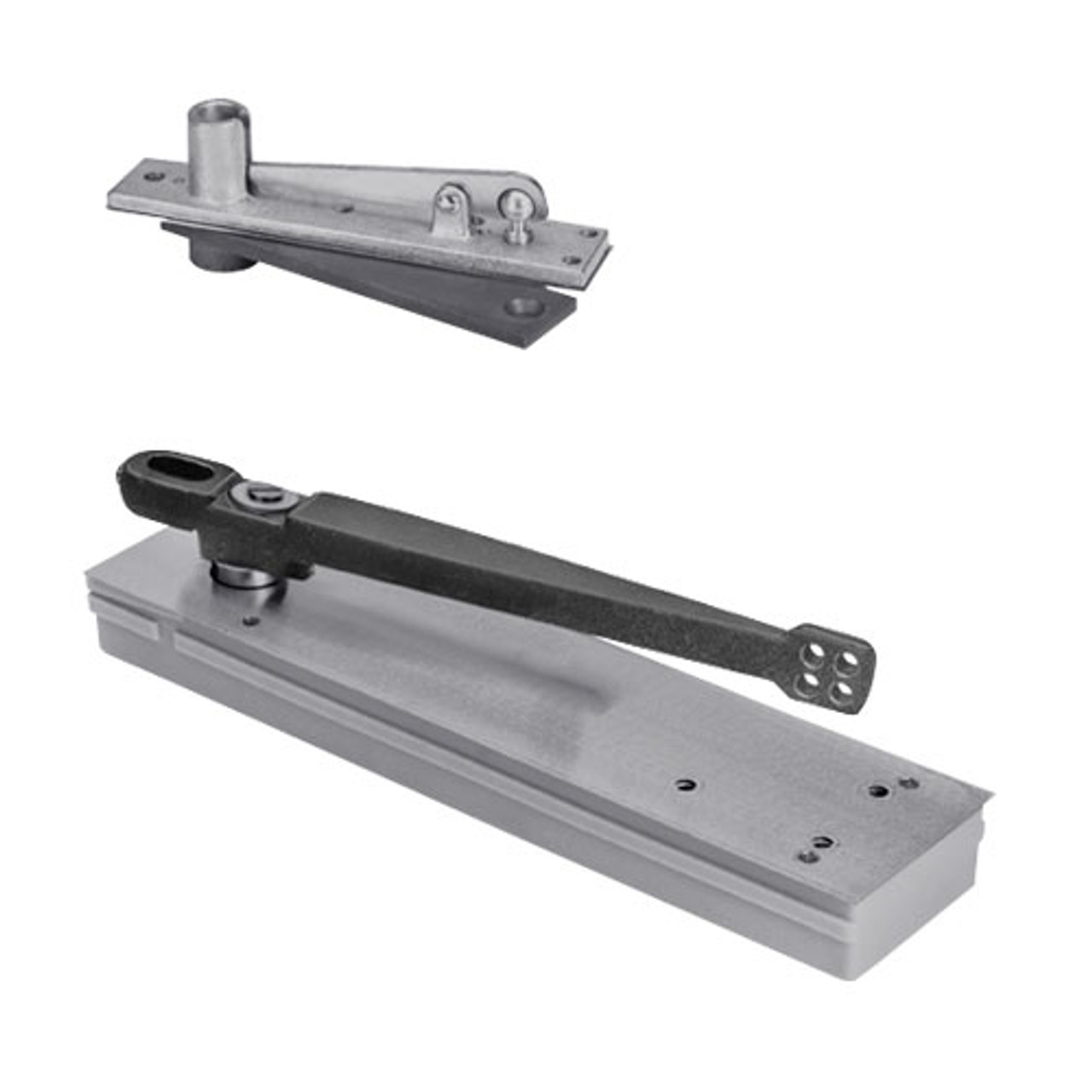 5015NBC-LFP-RH-626 Rixson 50 Series Single Acting Center Hung Shallow Depth Floor Closers in Satin Chrome Finish