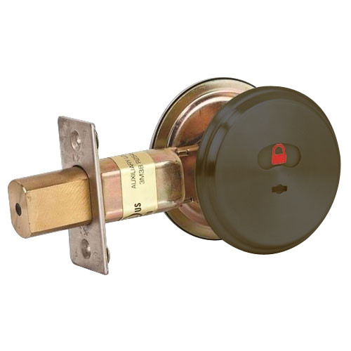QDB285-613-6A-478S Stanley QDB200 Series Indicator Standard Duty Auxiliary Deadbolt Lock in Oil Rubbed Bronze Finish