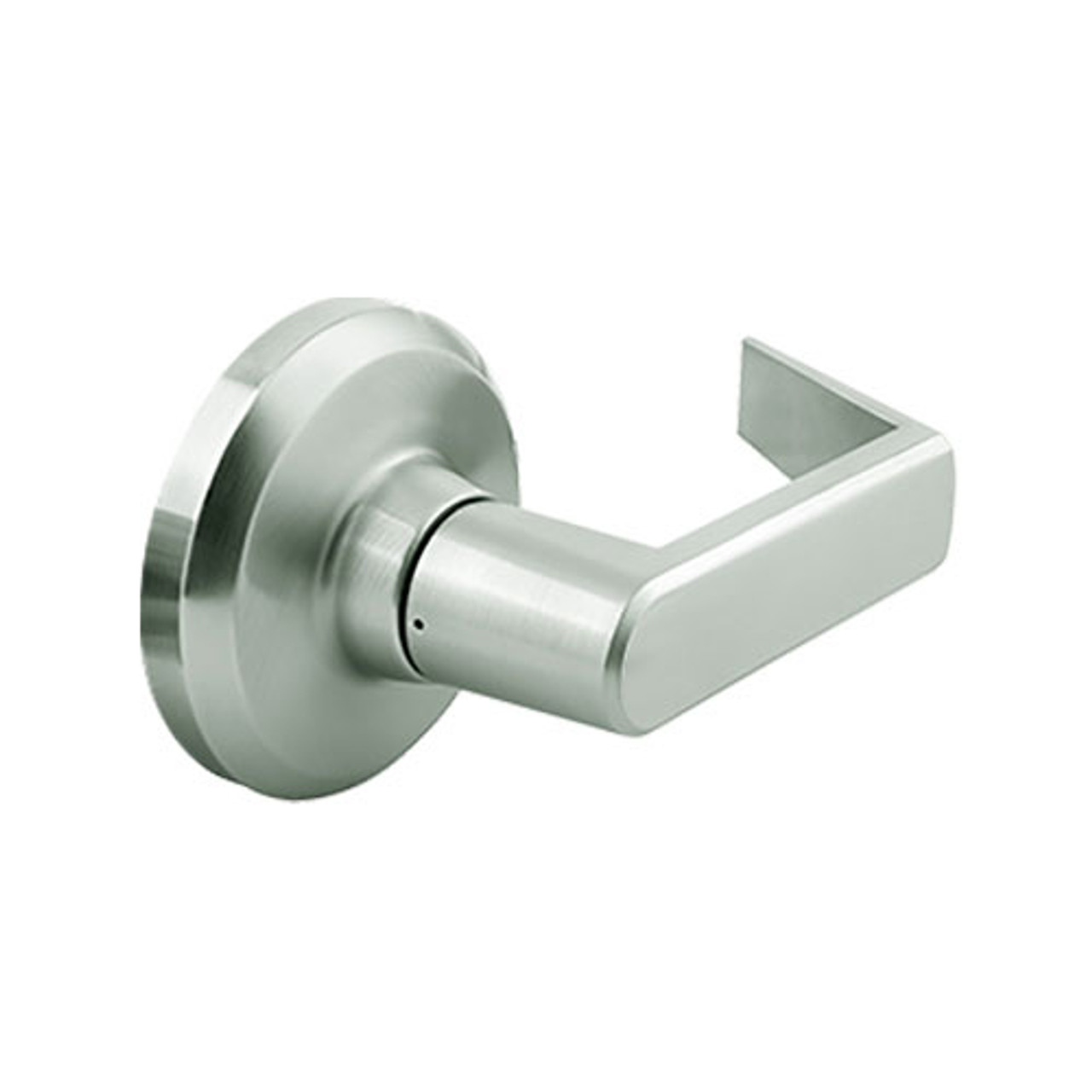 QCL130E619R8NOS Stanley QCL100 Series Passage Cylindrical Lock with Sierra Lever in Satin Nickel Finish