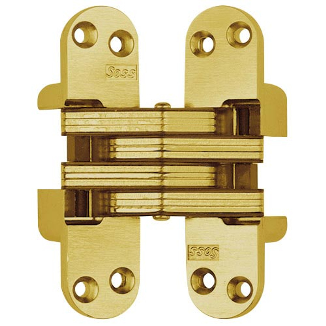 218-US3 Soss Invisible Hinge in Bright Brass Finish