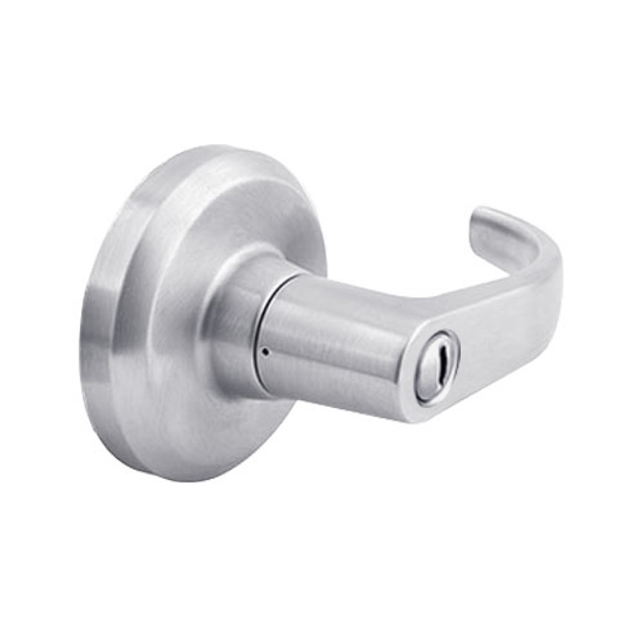 QCL140M626S4NOS Stanley QCL100 Series Privacy Cylindrical Lock with Summit Lever in Satin Chrome Finish