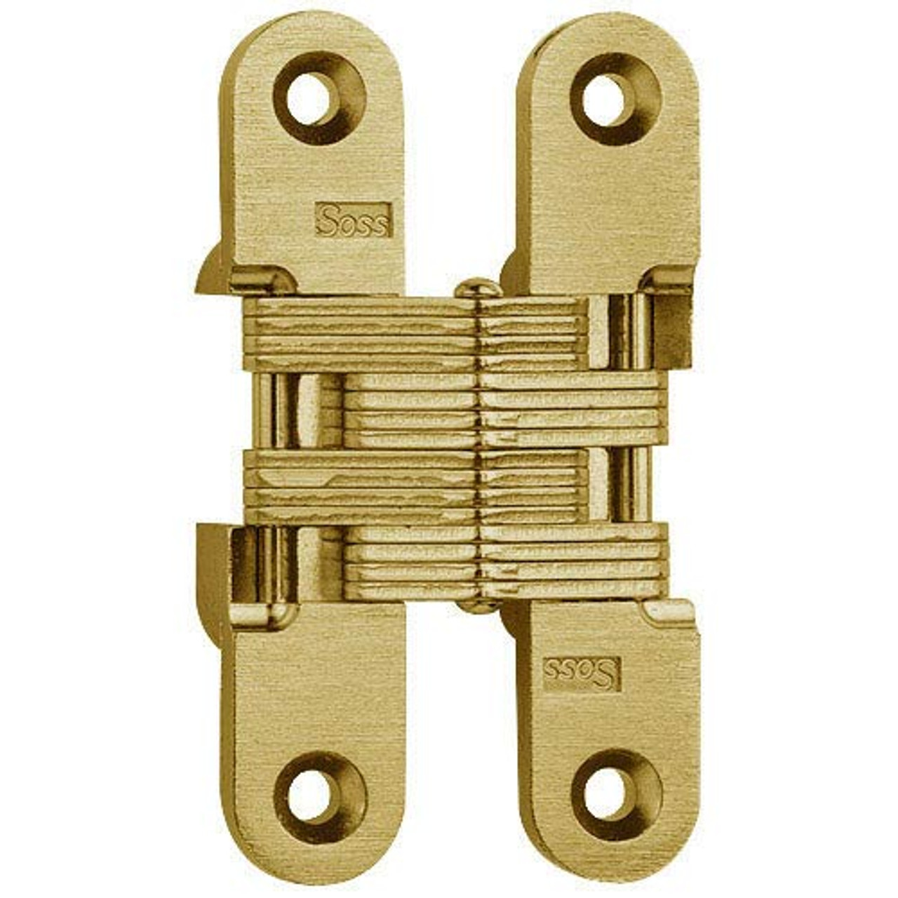 216-US3 Soss Invisible Hinge in Bright Brass Finish