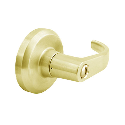 QCL140M605S5NOS Stanley QCL100 Series Privacy Cylindrical Lock with Summit Lever in Bright Brass Finish