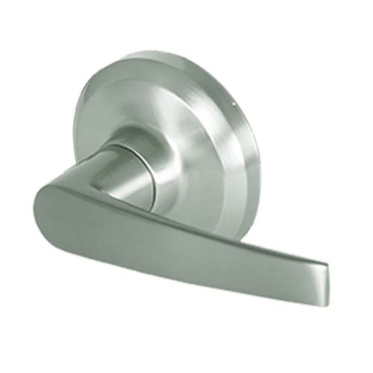 QCL130A619S8NOS Stanley QCL100 Series Passage Cylindrical Lock with Slate Lever in Satin Nickel Finish