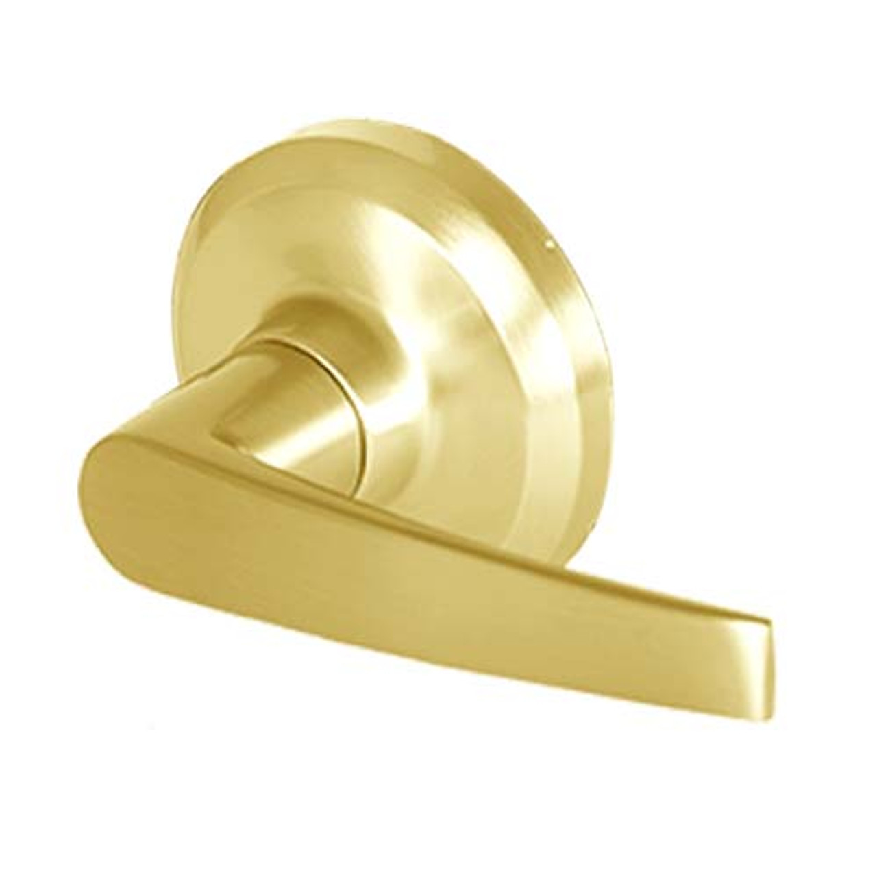 QCL130A605S8NOS Stanley QCL100 Series Passage Cylindrical Lock with Slate Lever in Bright Brass Finish