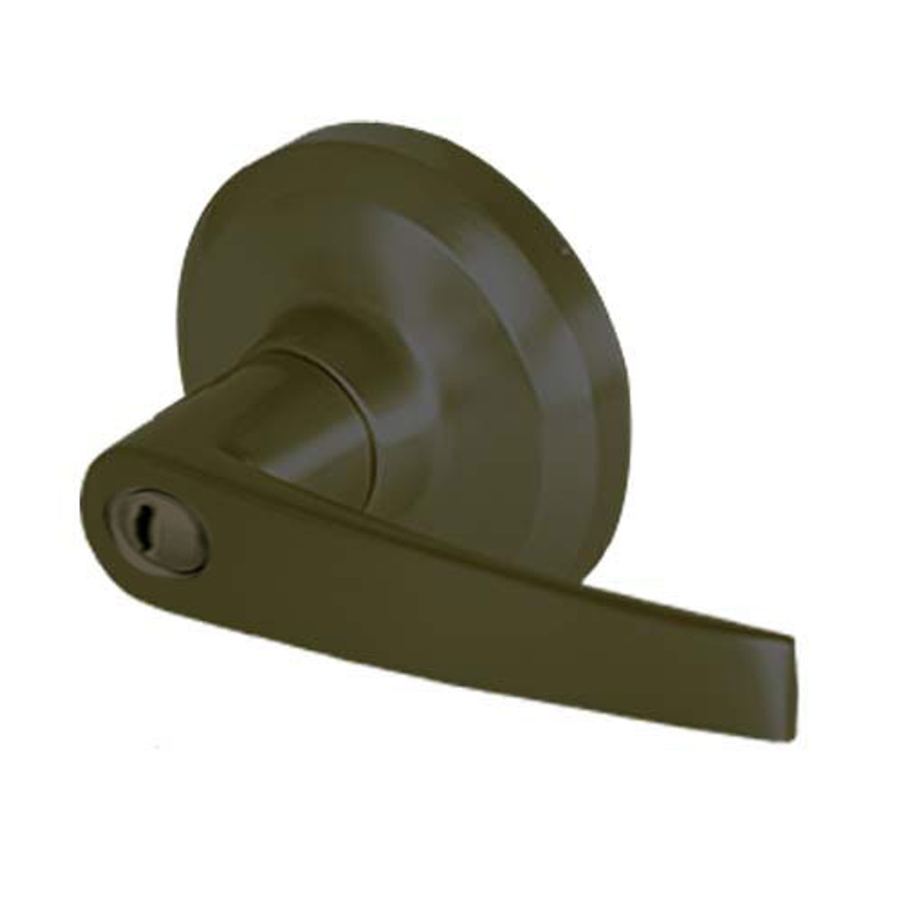 QCL140A613FR4478S Stanley QCL100 Series Privacy Cylindrical Lock with Slate Lever in Oil Rubbed Bronze Finish
