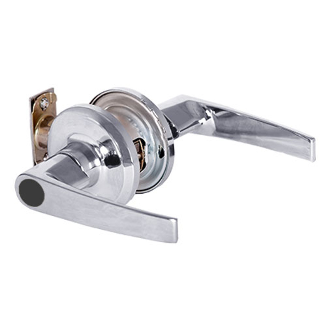 QTL250A625SA478SLC Stanley QTL200 Series Less Cylinder Entry/Office Tubular Lock with Slate Lever in Bright Chrome Finish