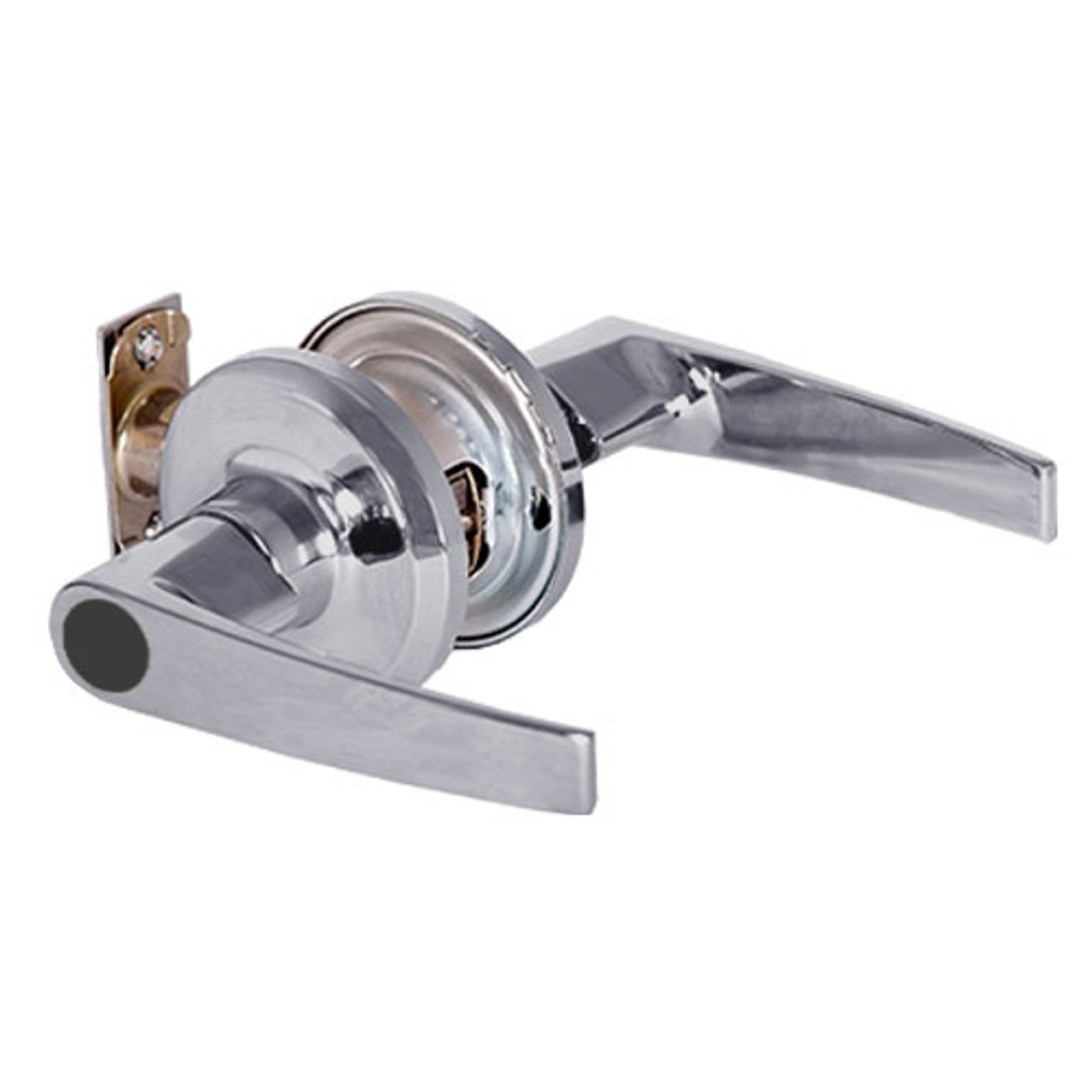 QTL250A626NOLFLRLC Stanley QTL200 Series Less Cylinder Entry/Office Tubular Lock with Slate Lever in Satin Chrome Finish