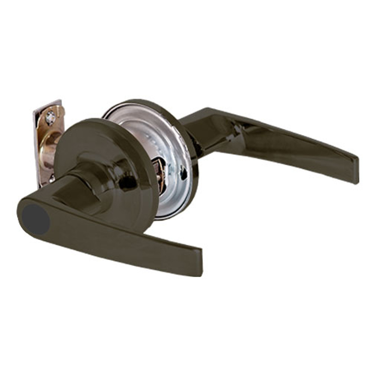 QTL270A613SA118FLC Stanley QTL200 Series Less Cylinder Storeroom Tubular Lock with Slate Lever in Oil Rubbed Bronze Finish