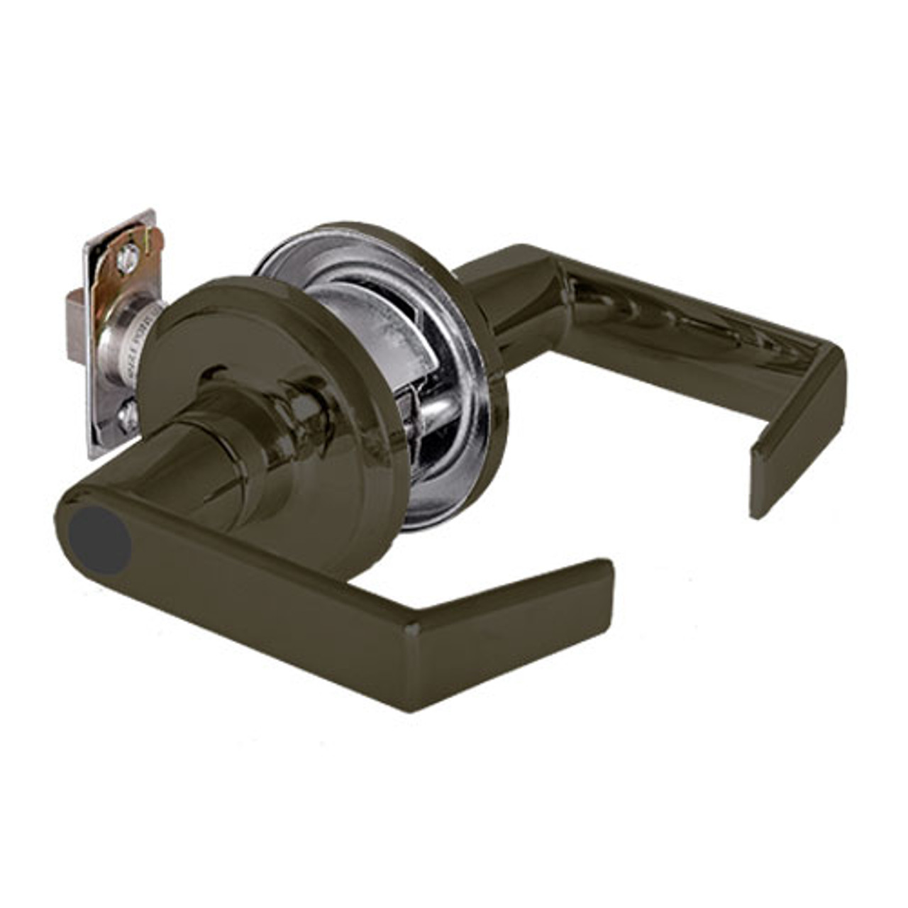 QTL250E613SA478SLC Stanley QTL200 Series Less Cylinder Entry/Office Tubular Lock with Sierra Lever in Oil Rubbed Bronze Finish