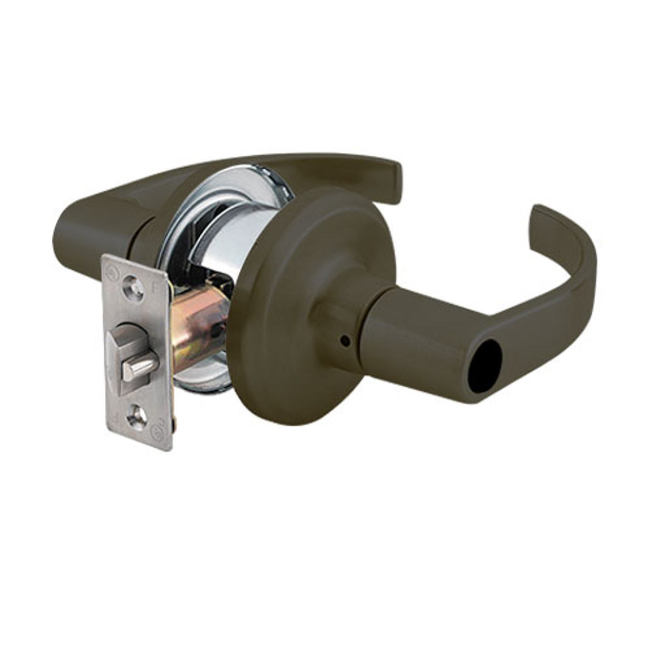 QTL250M613RAFLRLC Stanley QTL200 Series Less Cylinder Entry/Office Tubular Lock with Summit Lever in Oil Rubbed Bronze Finish