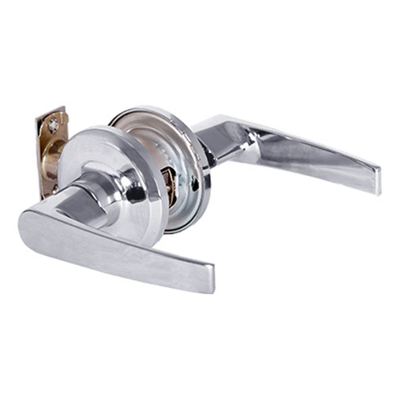 QTL230A625RANOS Stanley QTL200 Series Passage Tubular Lock with Slate Lever in Bright Chrome Finish