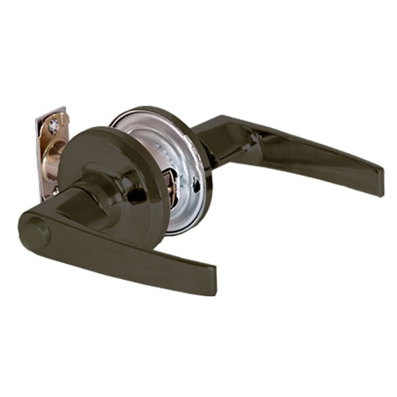 QTL240A613SA478S Stanley QTL200 Series Privacy Tubular Lock with Slate Lever in Oil Rubbed Bronze Finish
