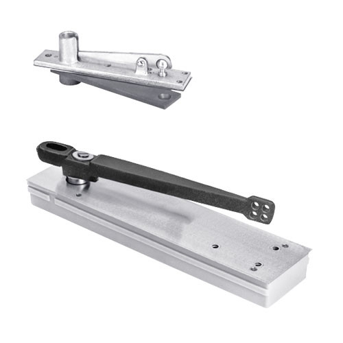 5023ABC105-LFP-LCC-LH-625 Rixson 50 Series Double Acting Center Hung Shallow Depth Floor Closers in Bright Chrome Finish