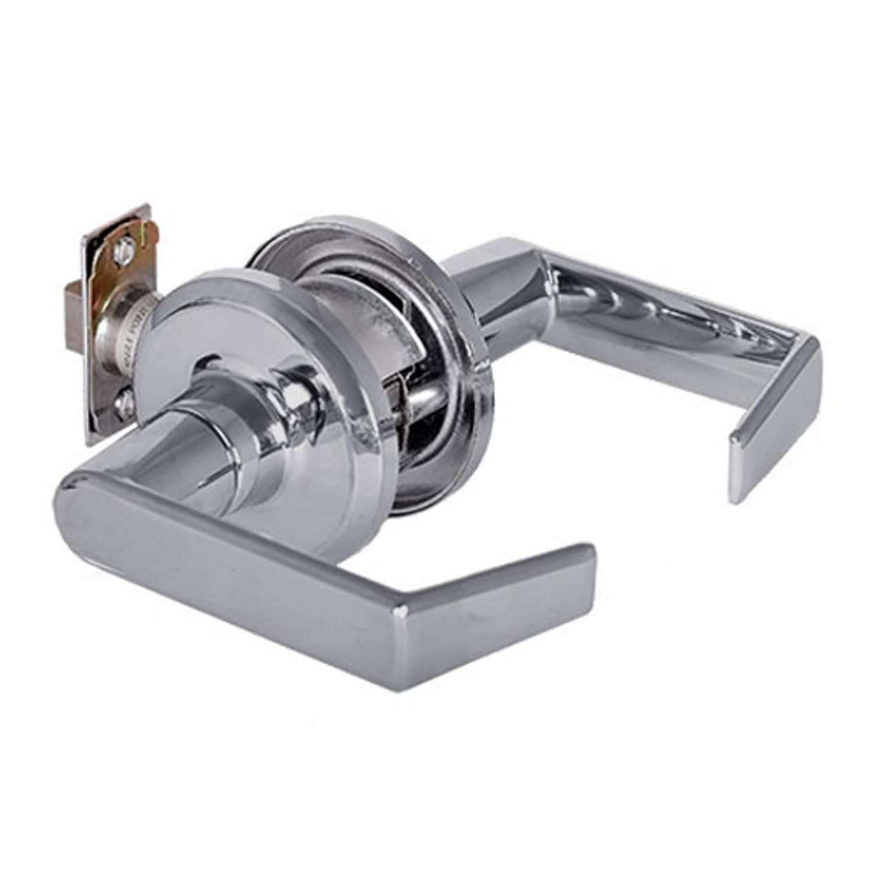QTL230E626RANOS Stanley QTL200 Series Passage Tubular Lock with Sierra Lever in Satin Chrome Finish