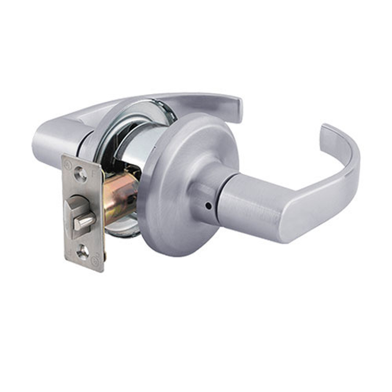 QTL230M626SAFLR Stanley QTL200 Series Passage Tubular Lock with Summit Lever in Satin Chrome