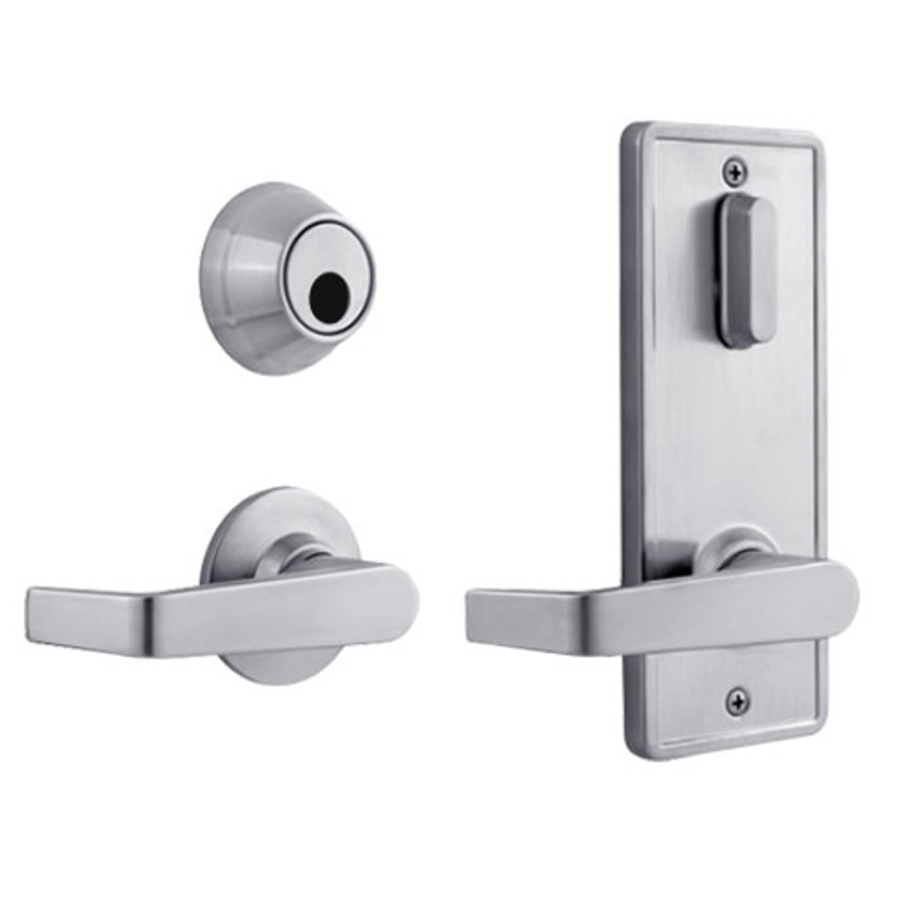 QCI230E626NS4118FLC Stanley QCI200 Series Standard Duty Interconnected Single Locking with Sierra Lever in Satin Chrome Finish