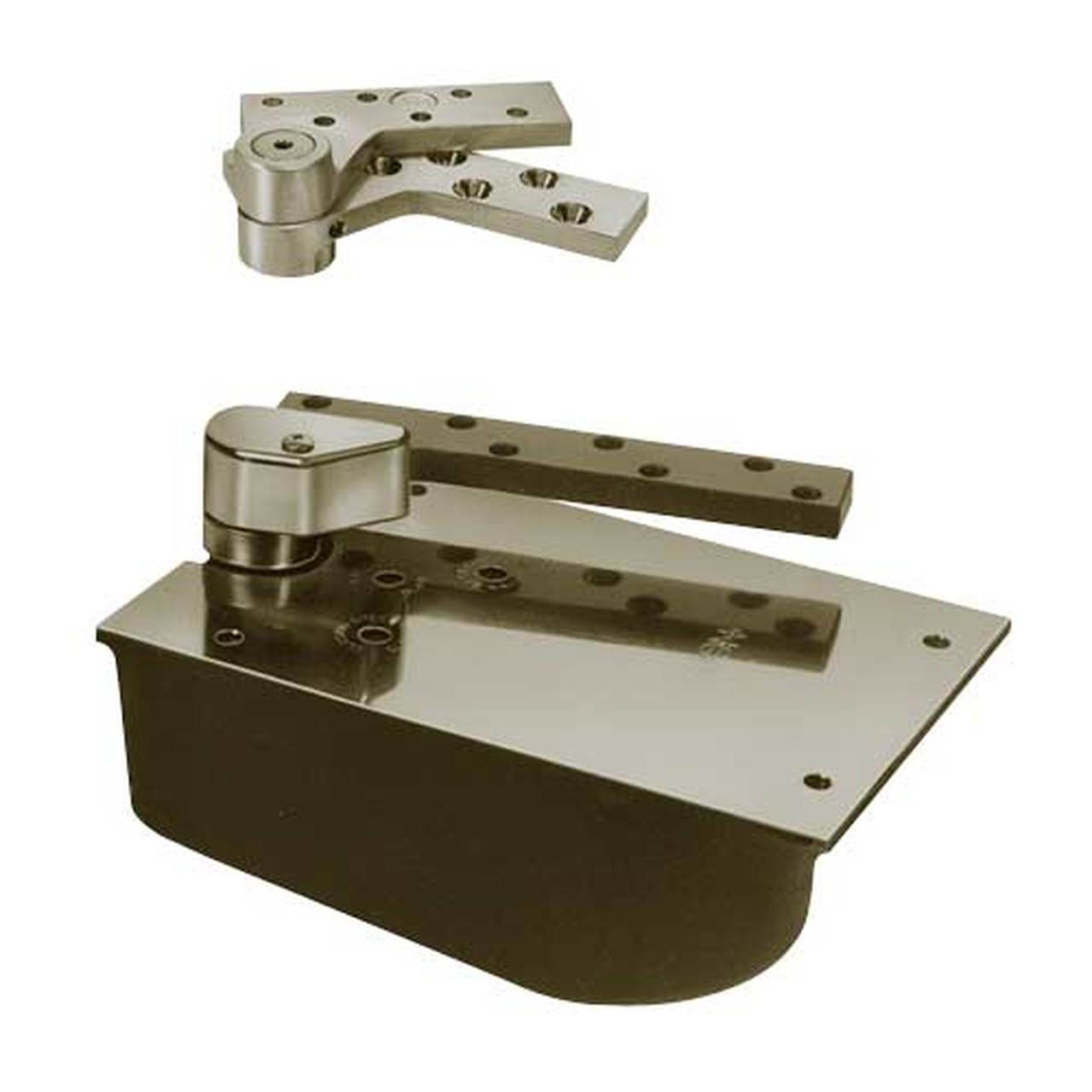 L27-95S-LCC-RH-2-1/4-613 Rixson 27 Series Extra Heavy Duty Lead Lined Offset Floor Closer in Oil Rubbed Bronze Finish