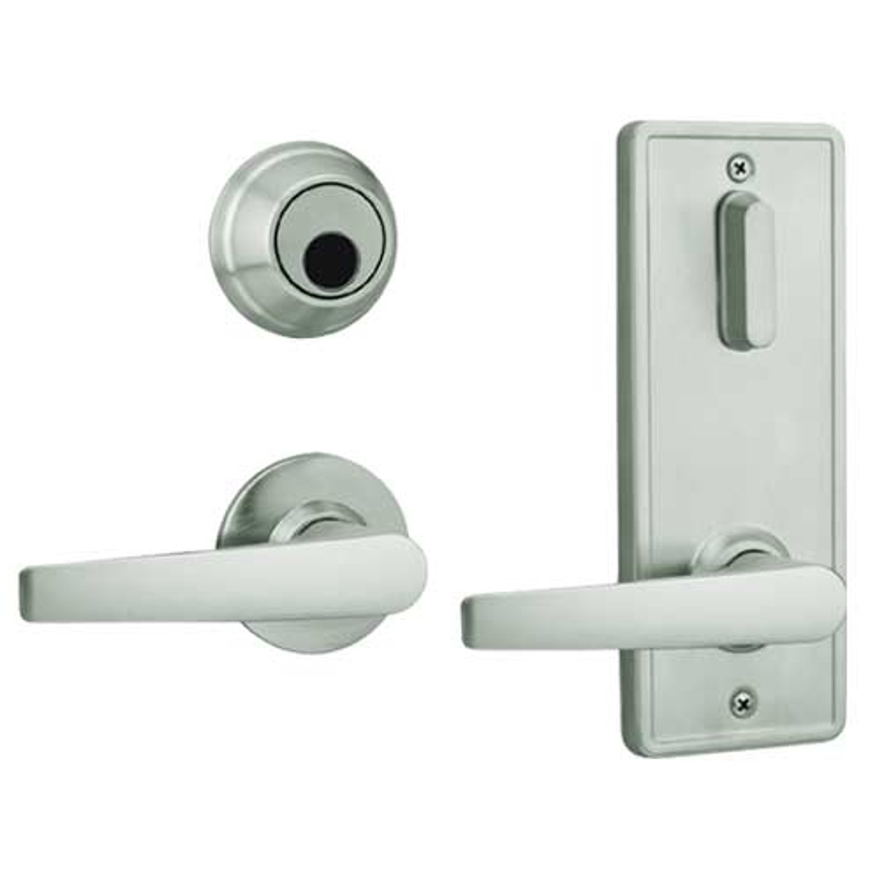 QCI230A619S4118FLC Stanley QCI200 Series Standard Duty Interconnected Single Locking with Slate Lever in Satin Nickel Finish