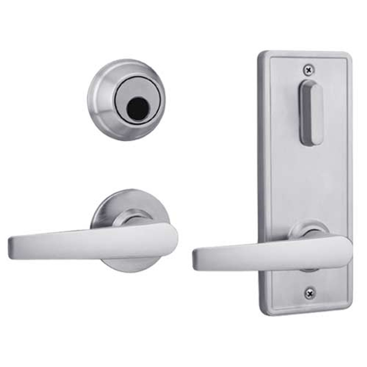 QCI230A626R4118FLC Stanley QCI200 Series Standard Duty Interconnected Single Locking with Slate Lever in Satin Chrome Finish