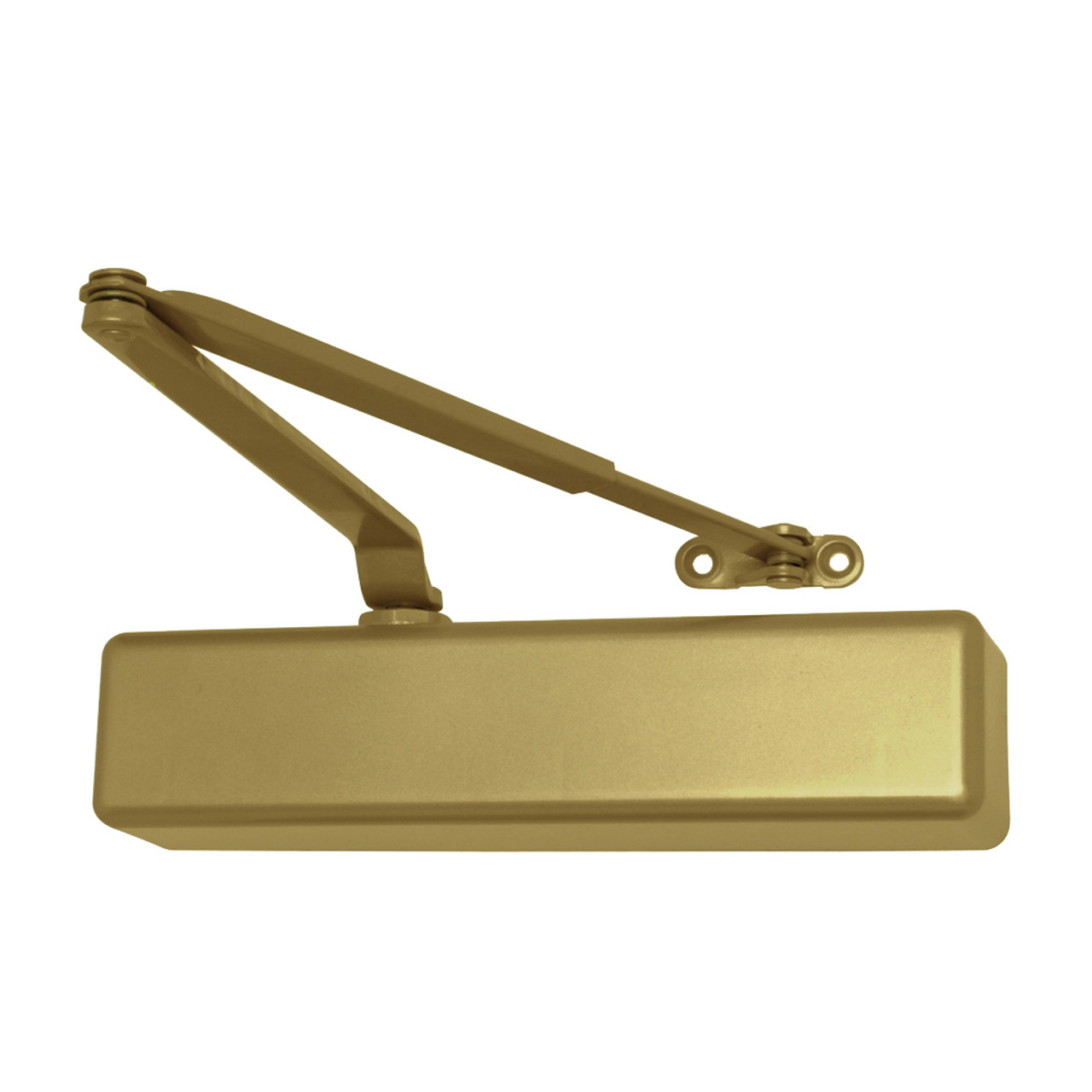 1461-HEDA-w-62G-RH-LTBRZ LCN Door Closer with Hold Open Extra Duty Arm with Thick Hub Shoe in Light Bronze Finish