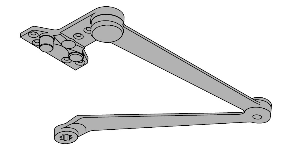 LCN Door Hardware 1461-CUSH-US10B