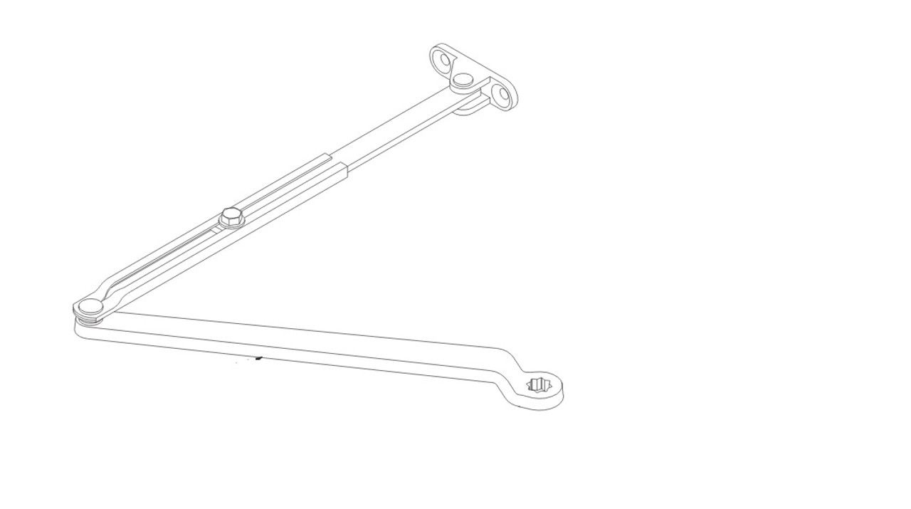 LCN Door Hardware 1461-LONG-US26D