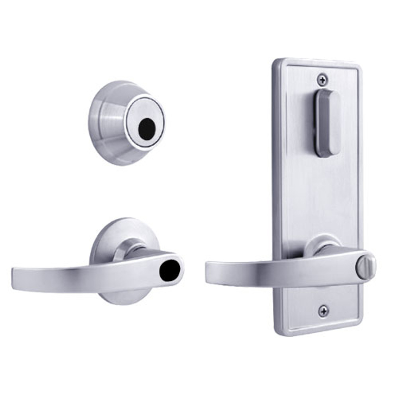 QCI250M626R4FLR2LC Stanley QCI200 Series Standard Duty Interconnected Double Locking with Summit Lever in Satin Chrome Finish