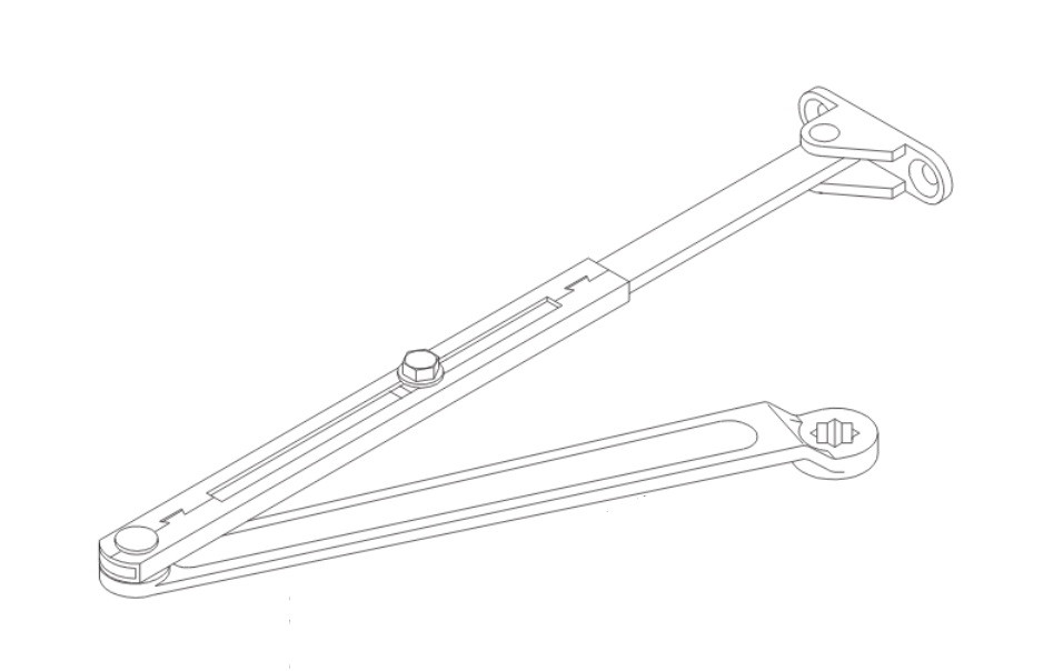 LCN Door Hardware 1461-HD-PA-US3