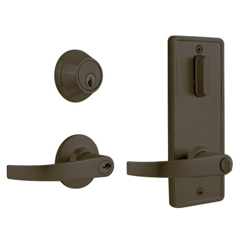 QCI250M613S8NOSSC Stanley QCI200 Series Standard Duty Interconnected Double Locking with Summit Lever in Oil Rubbed Bronze Finish