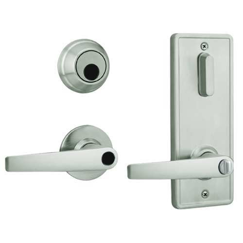 QCI250A619NR8FLS2LC Stanley QCI200 Series Standard Duty Interconnected Double Locking with Slate Lever in Satin Nickel Finish