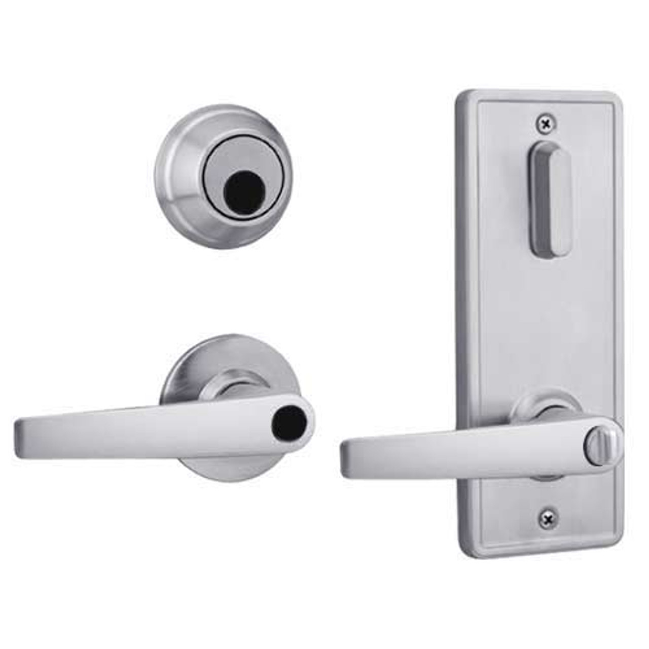 QCI250A626NS4FLRLC Stanley QCI200 Series Standard Duty Interconnected Double Locking with Slate Lever in Satin Chrome Finish