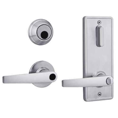 QCI250A626S4FLSLC Stanley QCI200 Series Standard Duty Interconnected Double Locking with Slate Lever in Satin Chrome Finish