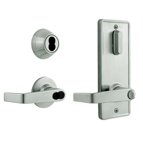 QCI251E619S8FLRLC Stanley QCI200 Series Standard Duty Interconnected Double Locking Prepped for SFIC with Sierra Lever in Satin Nickel Finish