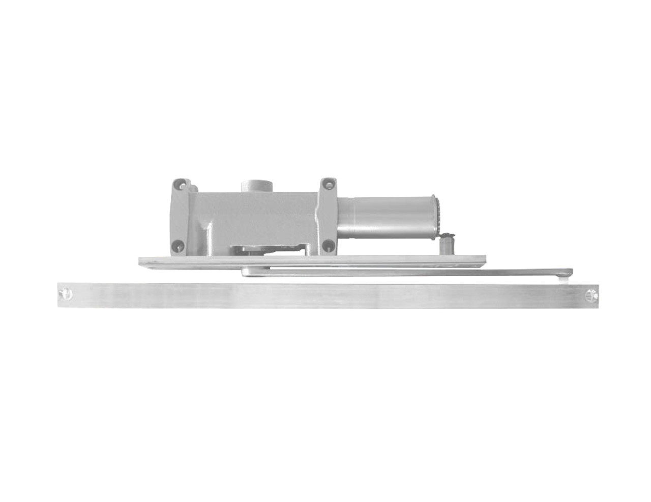 2011-H-BUMPER-RH-US26D LCN Door Closer Hold Open Track with BUMPER in Satin Chrome Finish