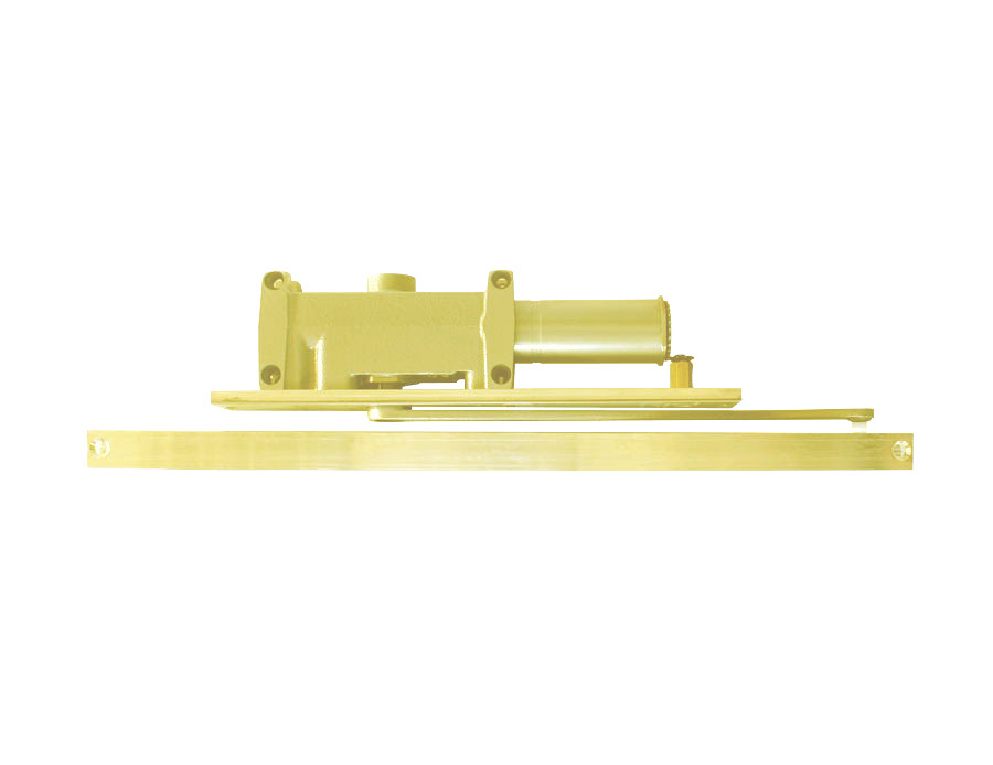 2013-BUMPER-RH-US3 LCN Door Closer Standard Track with BUMPER Arm in Bright Brass Finish