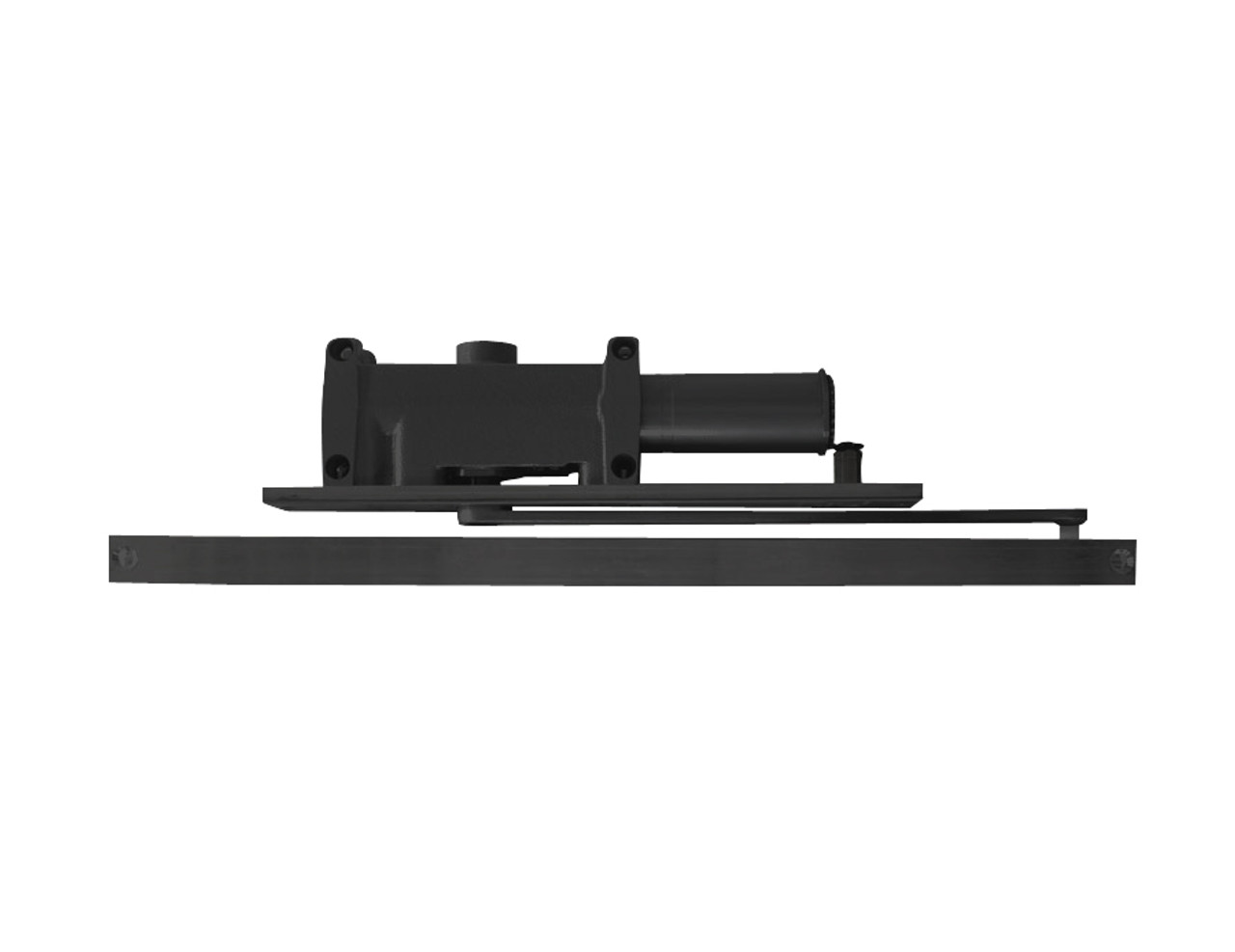 2014-H-RH-BLACK LCN Door Closer with Hold Open Arm in Black Finish