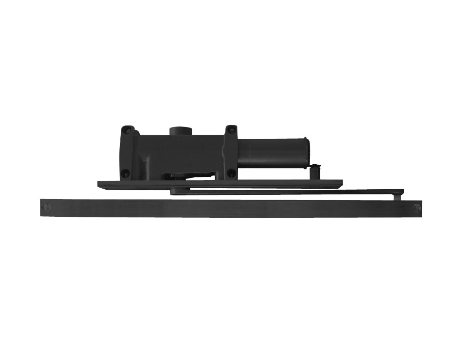2014-H-RH-BLACK LCN Door Closer with Hold Open Arm in Black Finish