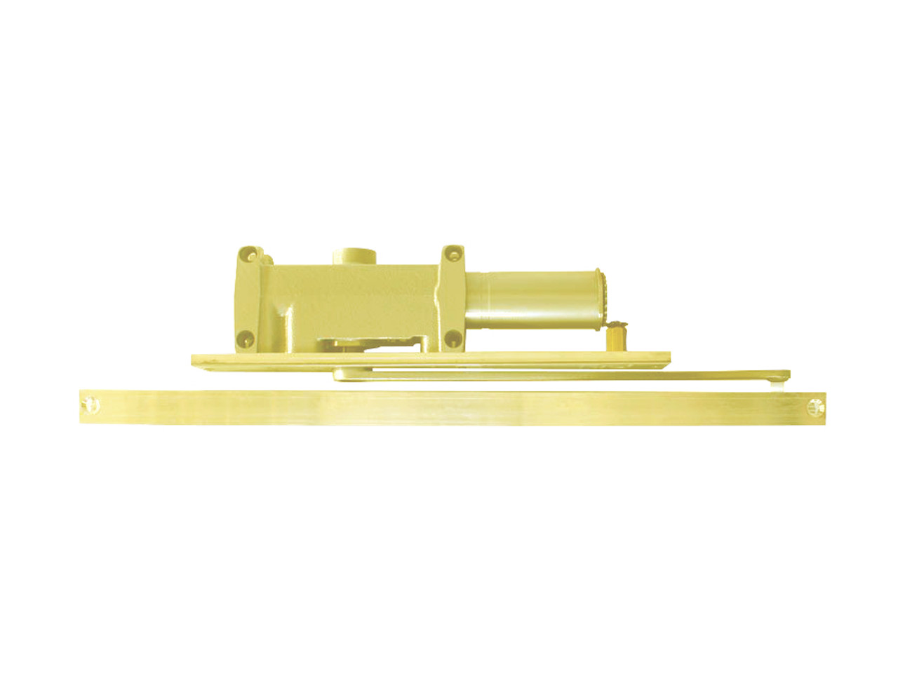 2014-H-RH-US3 LCN Door Closer with Hold Open Arm in Bright Brass Finish