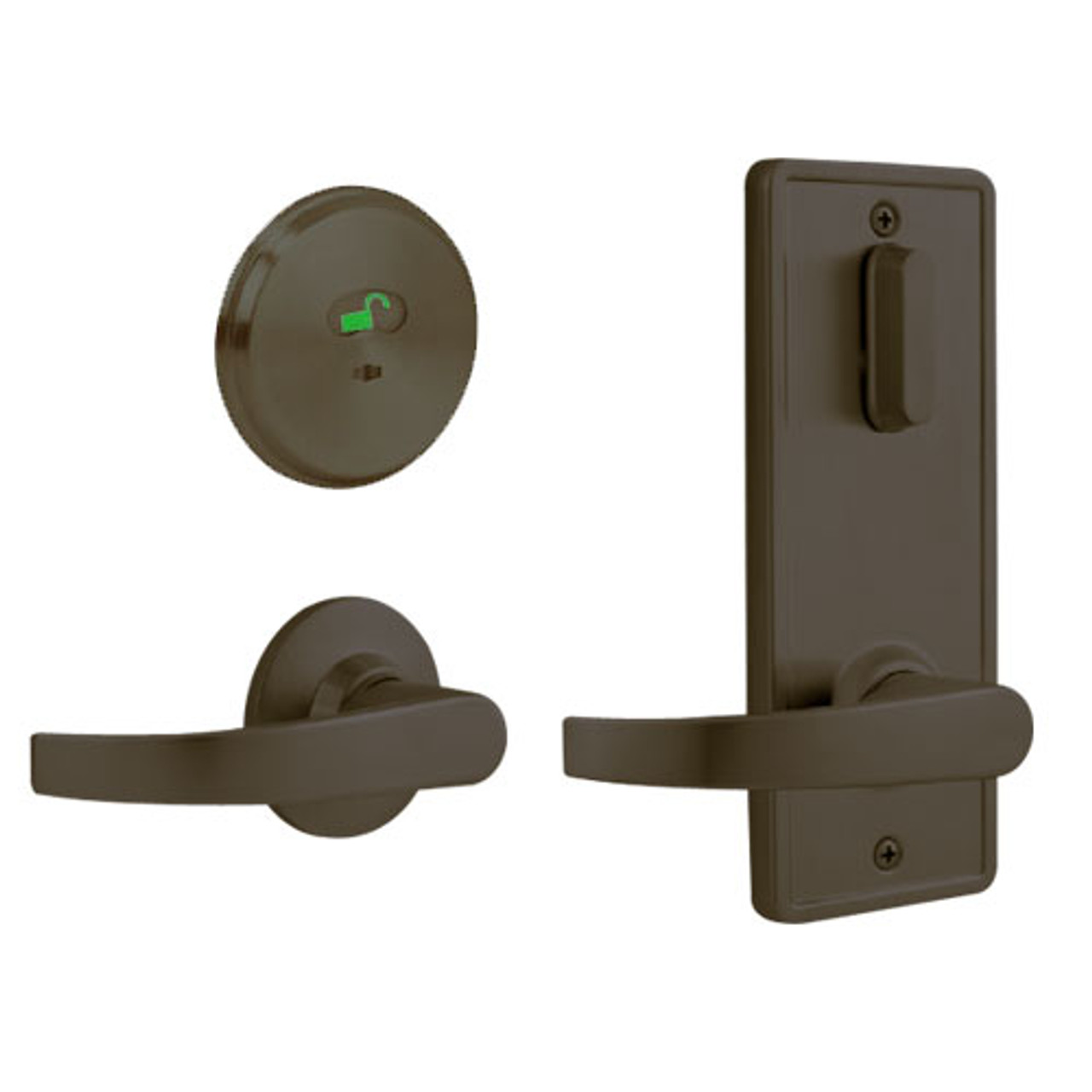 QCI285M613NS4FLS2 Stanley QCI200 Series Standard Duty Interconnected Indicator Locking with Summit Lever in Oil Rubbed Bronze Finish