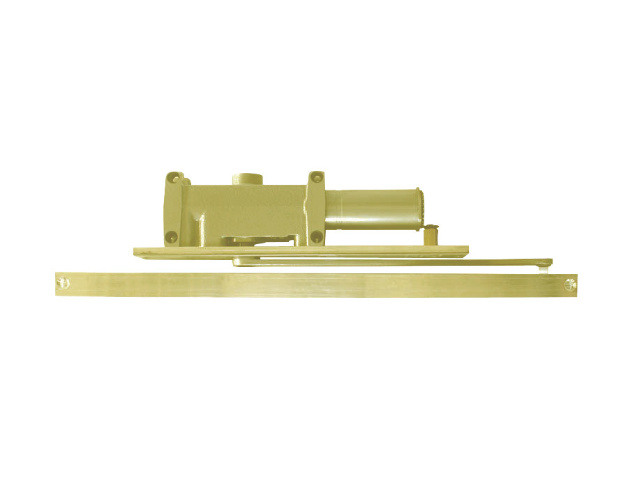 2014-BUMPER-RH-US4 LCN Door Closer Standard Track with BUMPER Arm in Satin Brass Finish